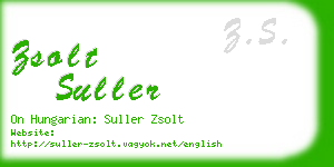 zsolt suller business card